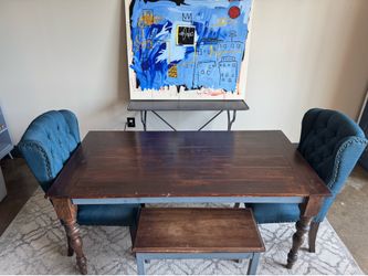 Vintage Dining table with Matching Bench