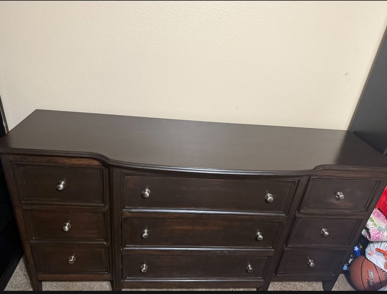 Gorgeous dark brown espresso color dresser With Nine Drawers for Sale ...