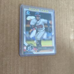 2018 Bowman Chrome Prospects Ronald Acuna Jr Rookie Card 