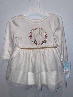 New Cat & Jack Girls Deer Dress 18 Months