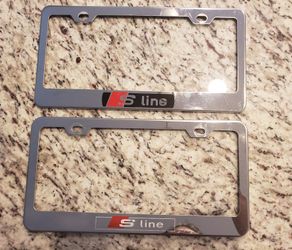 S Line License Plate Frames (For Audi)