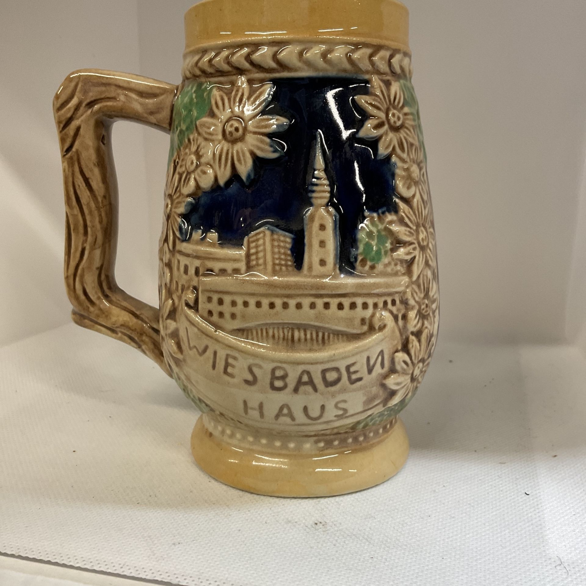 Wiesbaden Haus German Beer Stein, Vintage