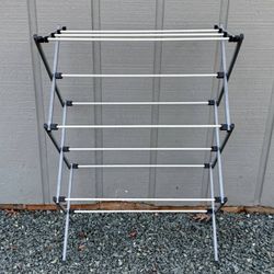Space Saving 3 Tier Collapsible Foldable Clothes Laundry Drying Rack