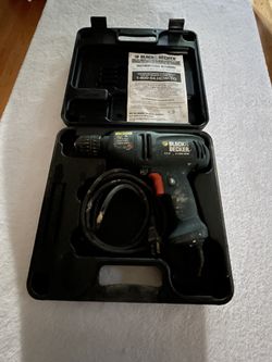 Black And Decker Electric Hammer Drill With Carrying Case 
