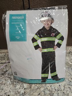 Kids Firefighter Halloween Costume Small 4-6