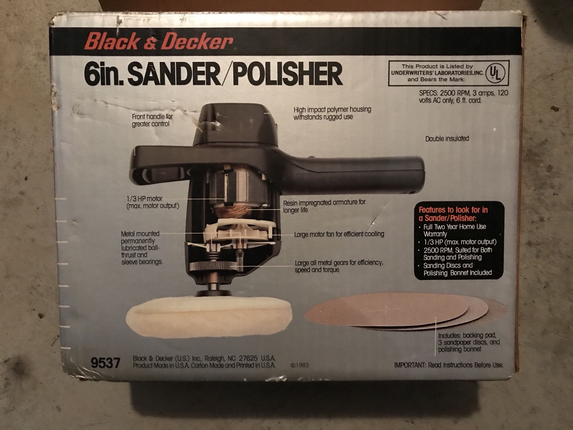 Black and decker buffmaster 6138 buffer car polisher for Sale in Las Vegas,  NV - OfferUp