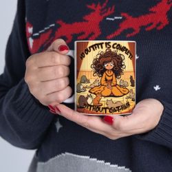 No outfit is complete without cat hair Mug Great Gift