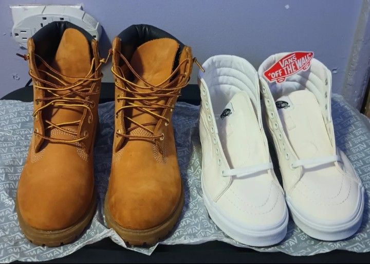 Timberland Boots & Vans Off The Wall