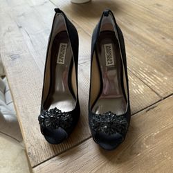 Satin Platform High Heels