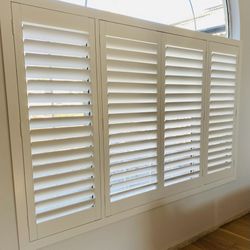 Real Wood Shutters- For Windows, Sliding Doors, French Doors, & Closets. Persianas de Madera. Phone#: (951) 573-2560 