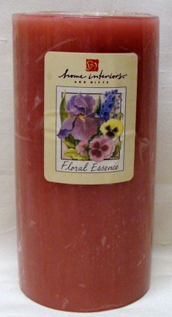 Floral Essence 6" Pillar Candle, New