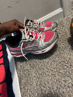 Pink asics