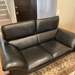 Black Leather Couch