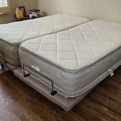 Custom Comfort Adjustable Bed, Sheets And Comforter