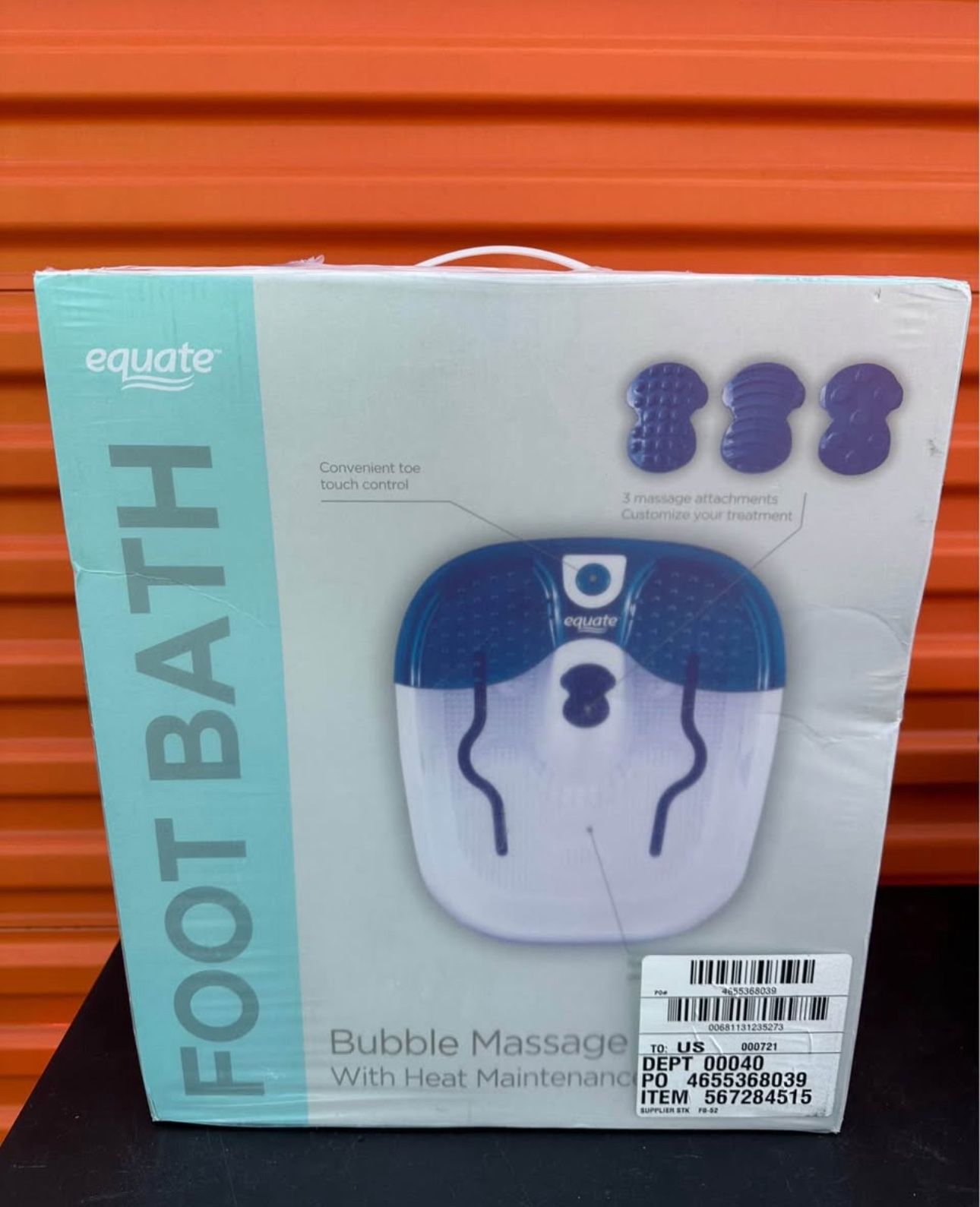 Equate Foot Bath with Bubble Massage & Heat Maintenance