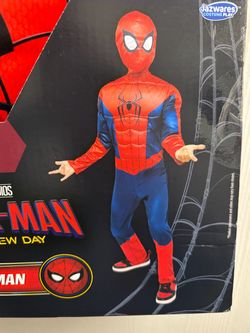 Spider-Man costume is a boys' size small (6/7)