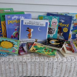 Children's Picture Book/ Toddler Board Book Collection #2 - Pop Ups, Flaps, Textures, Sequins, Maisy Mouse, Kipper, Etc.