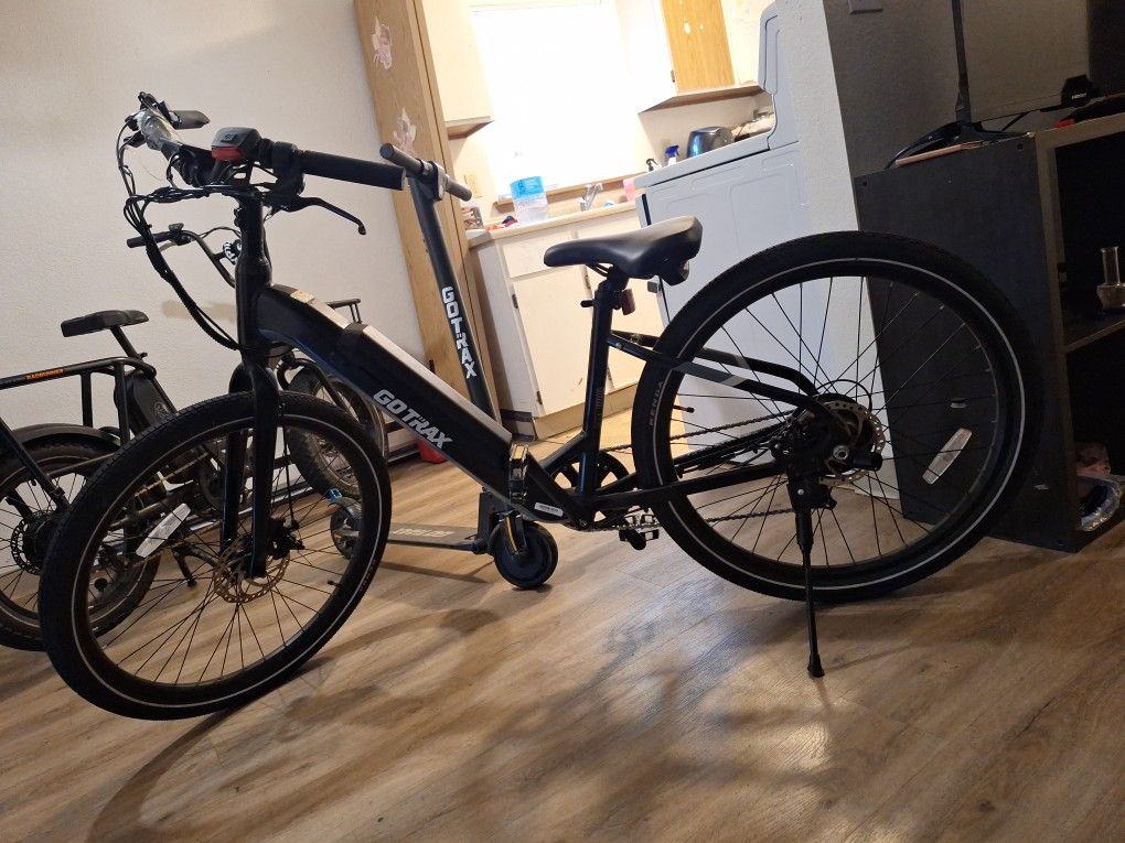 20 Mph Black Go trax Transit e-bike Size 27 Tires