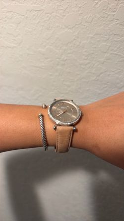 Fossil Women's Watch Tan Leather Strap