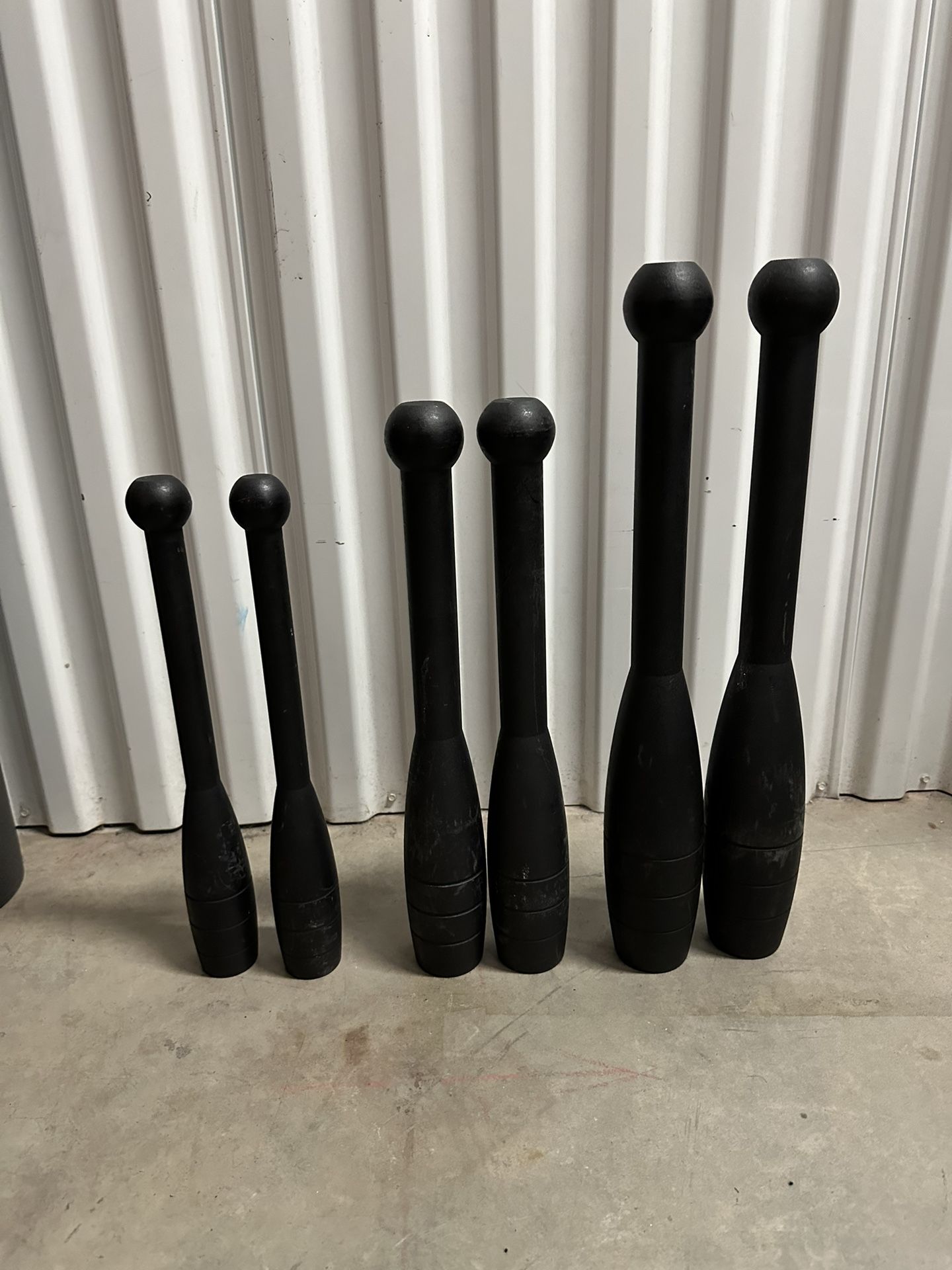 Retrospec Steel Club Clubbell Set 15lb 10lb 5lb