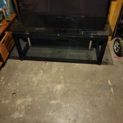 Glass And Metal Electronics Table