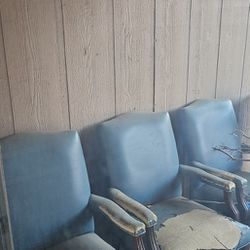 6 Solid Wood chairs Free