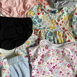 3-6 Months Baby Girl Summer Clothing Bundle  Dresses Bloomers Pants