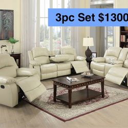 💥FREE DELIVERY💥Brand New  3PC Reclining Sofa Loveseat Chair Set 