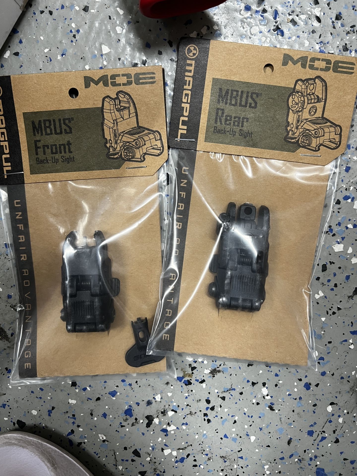 Magpul Mbus Front And Mbus Rear Set For Hunting 