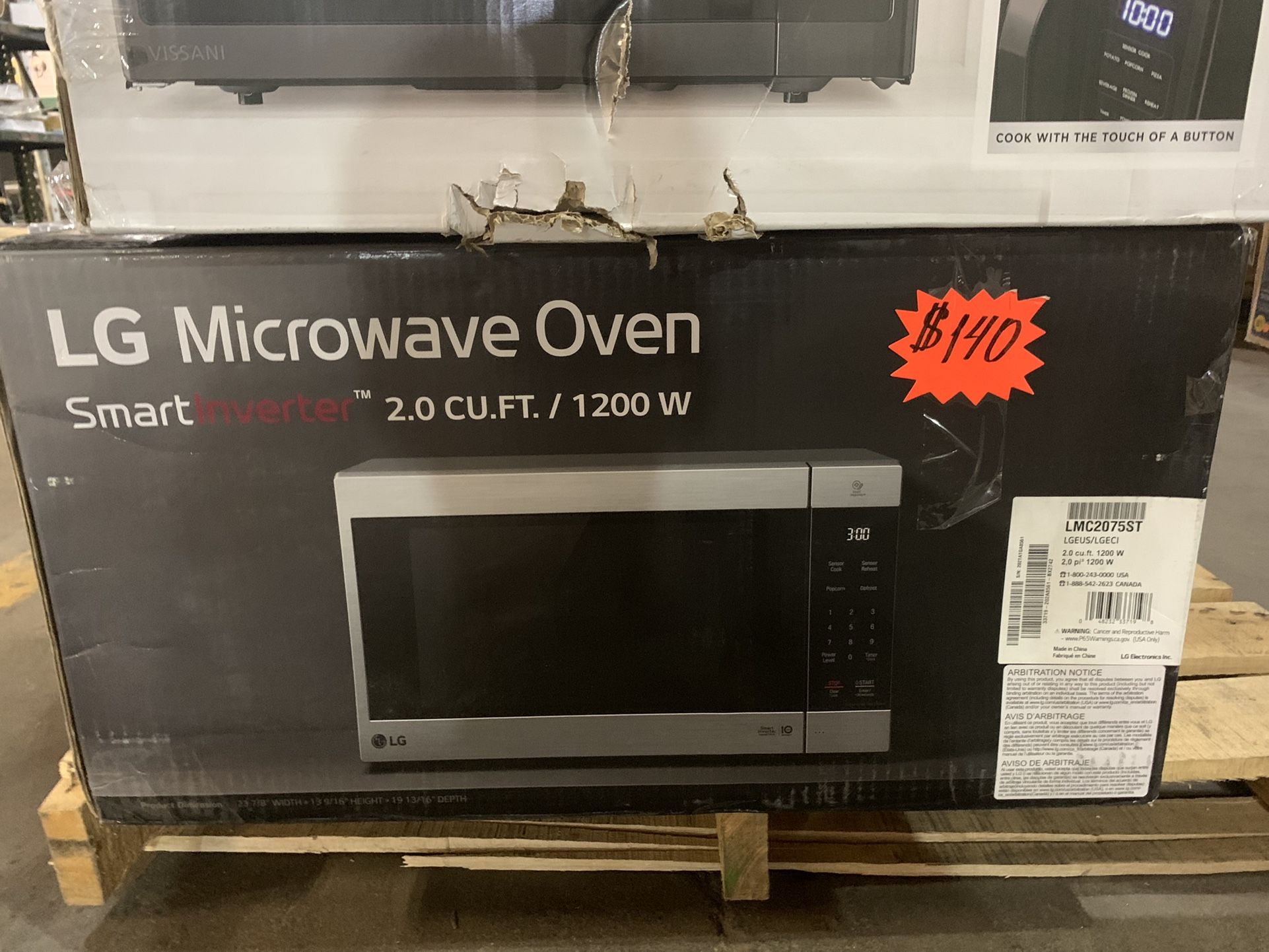 Stainless Steel Countertop Microwave 2.0 cu. ft. 