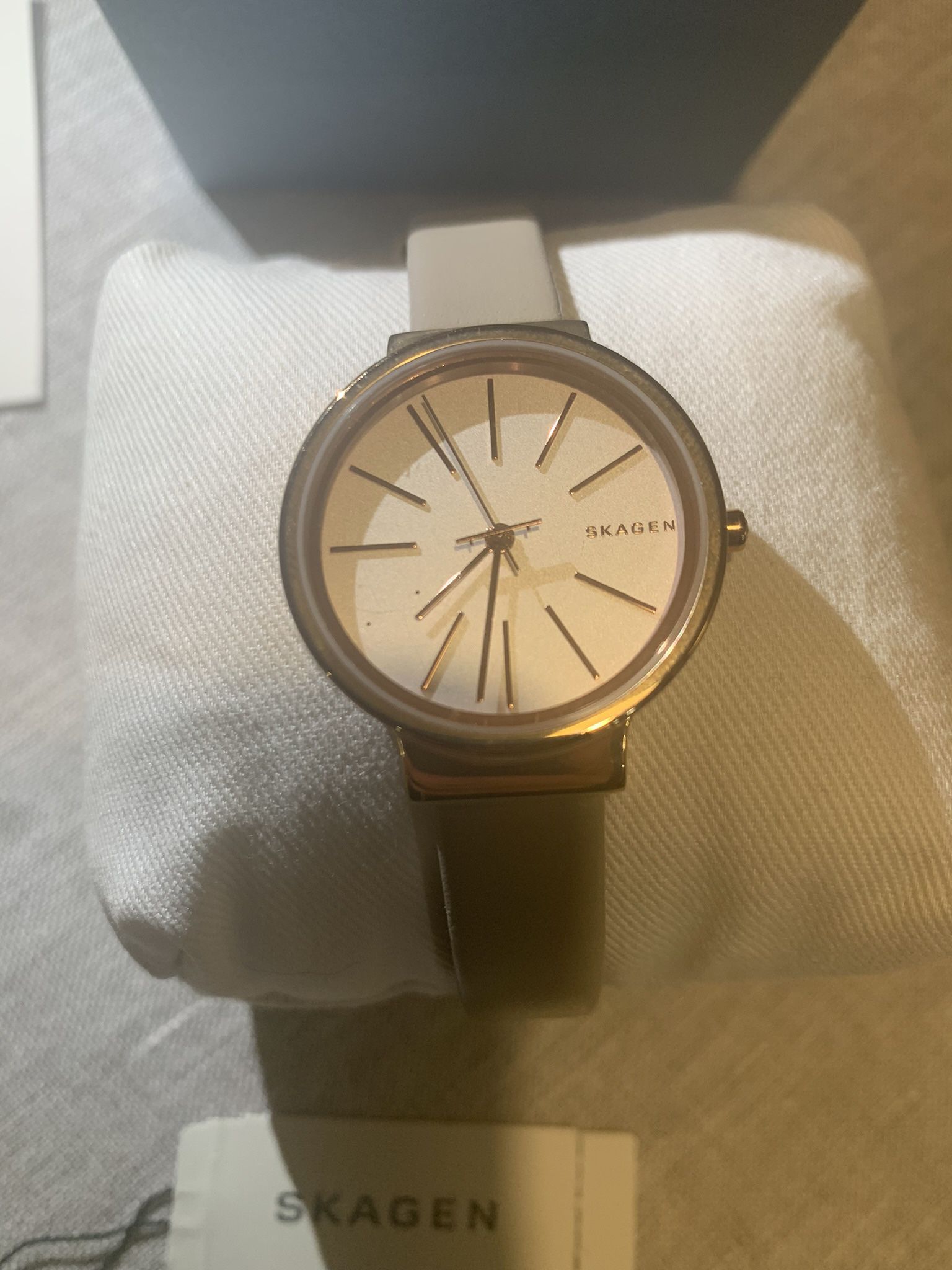 Skagen Watch, Rose Gold, Box Included