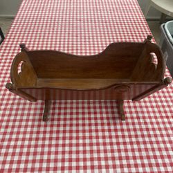 20x12x10” Antique Wooden Cradle - Compare @$200