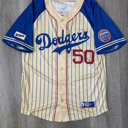 Los Angeles Dodgers Jersey Mens Medium Mookie Betts #50 SGA Black Heritage Night