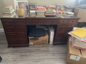 Desk And File Cabinet