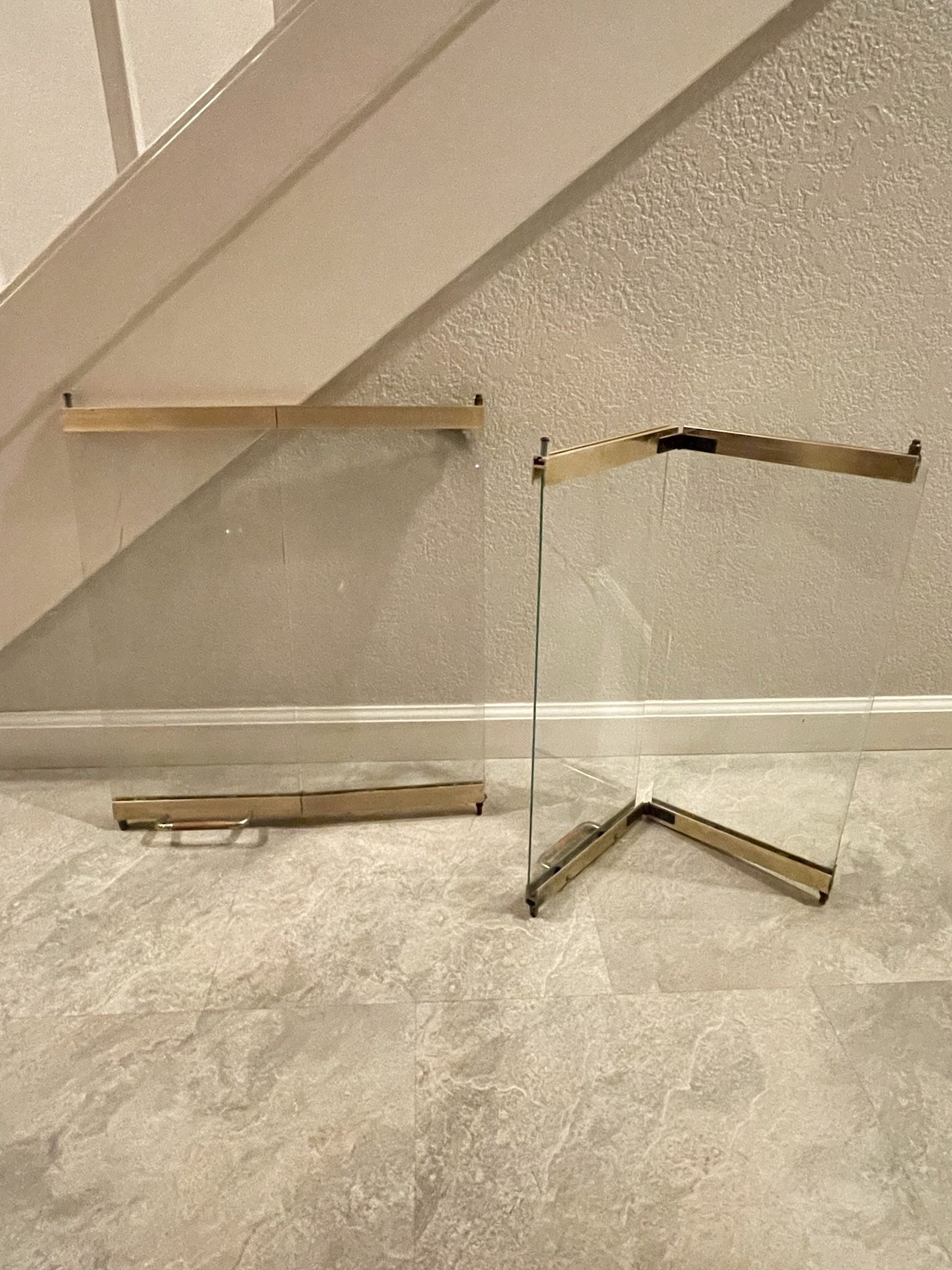 Bi-fold Fireplace Glass door set