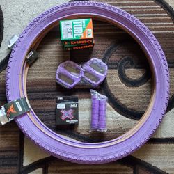NEW Bicycle Bmx Cruiser Parts Bundle 24" Purple