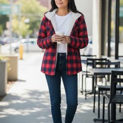 Boston Trader Sherpa Lines Jacket Size medium