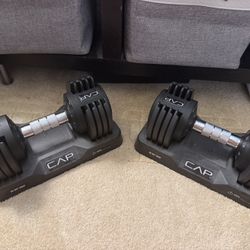 CAP Adjustable Dumbells 5-25lbs