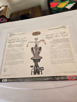 C.C.M Light Weight 1908 Motorcycle Offical Lithograph