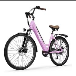 ACTBEST Core-Swept Electric Bike for Adults - 468Wh Removable Battery, Peak 750W Brushless Motor Cityrun Ebike,Up to 50 Miles, 26" Step Thru Commuter