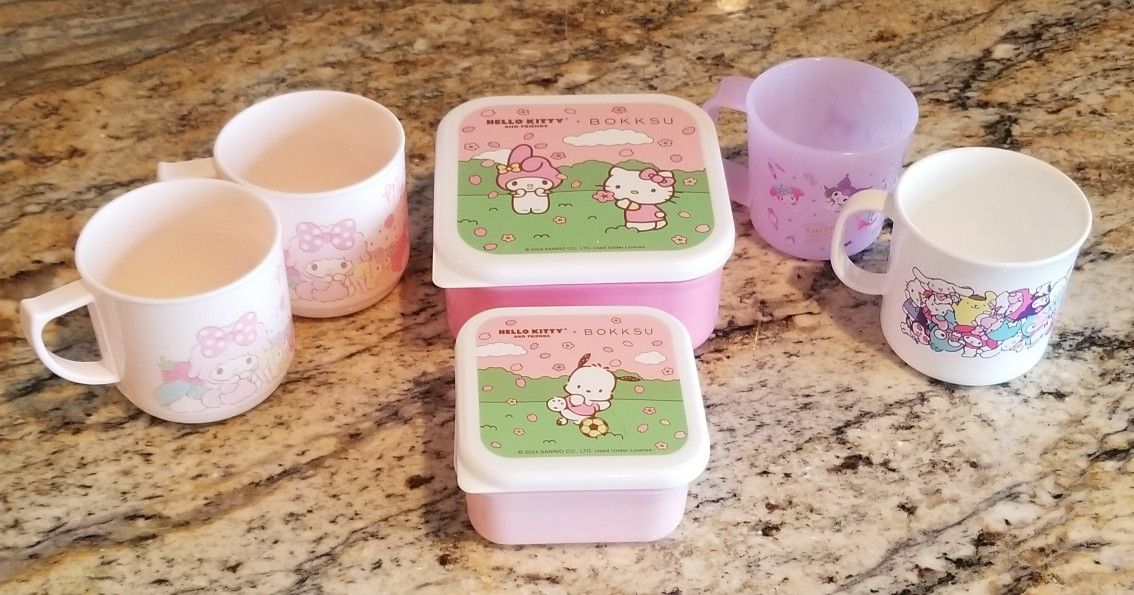 Hello Kitty Containers Cups $25