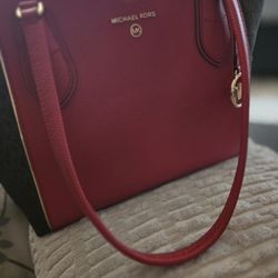 MK Red Tote 