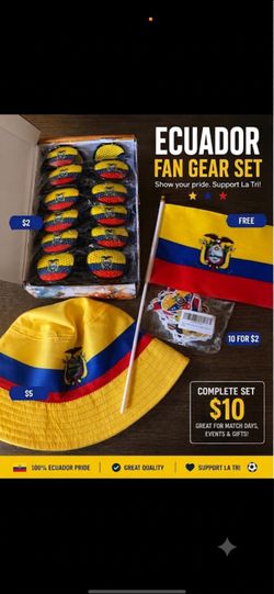 🇪🇨 ECUADOR FAN PACK – ONLY $10! 🇪🇨