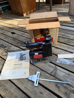 Vintage craftsman variable speed stroller saber saw with original box and manual