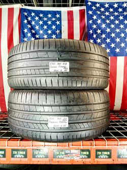✔️ Set of 2 Used Tires  275/35ZR22 PIRELLI PZERO PZ4 RUN FLAT RSC 275/35R22 MAX PERF. SUMMER 275 35 22