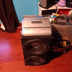 Amplifier And Subwoofer Box