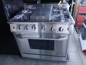 NXR Stainless Steel Gas Range with Griddle