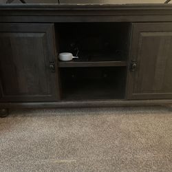 Dark Brown Wood (Book Shelves $50 and TV Stand $75) Together $125 BEST OFFER 