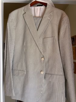 Ralph Lauren striped seersucker suit