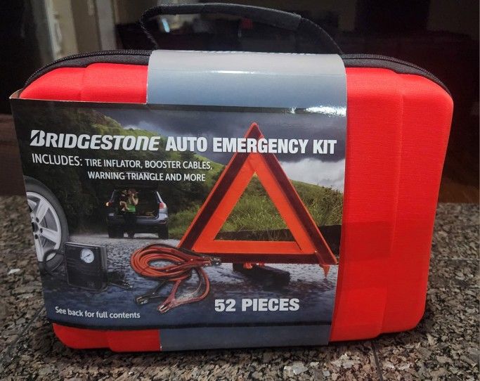 Brand New Bridgestone Auto Emergency Kit  52pc